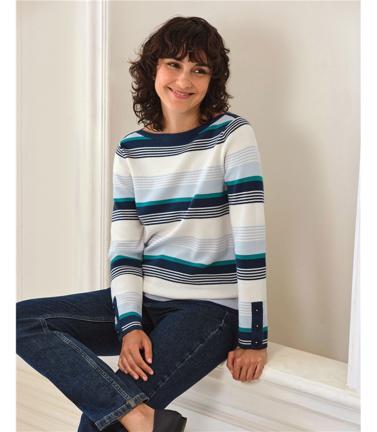 Cotton Wool Stripe Sweater