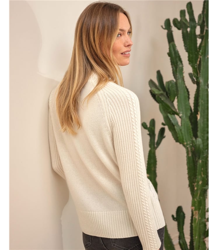 Pure Cashmere Cable Sweater