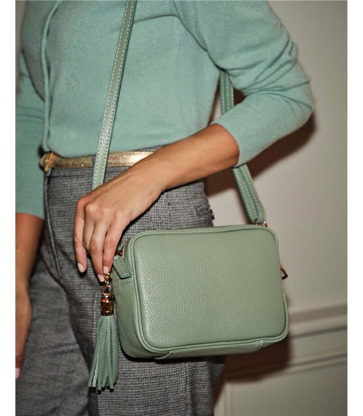 Soft Leather Bag With Tassel