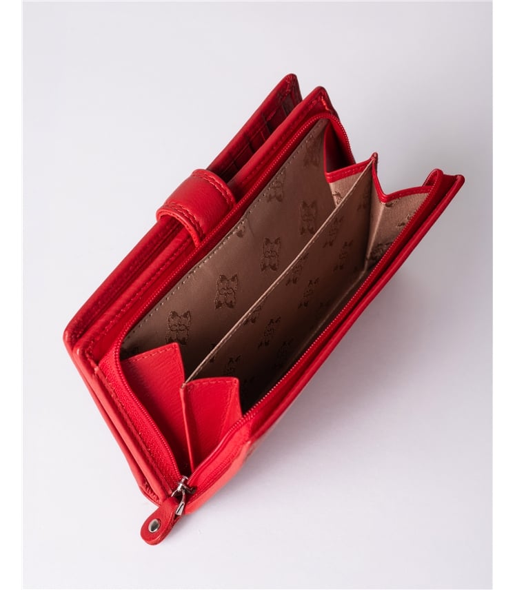 Medium Leather Tab Purse