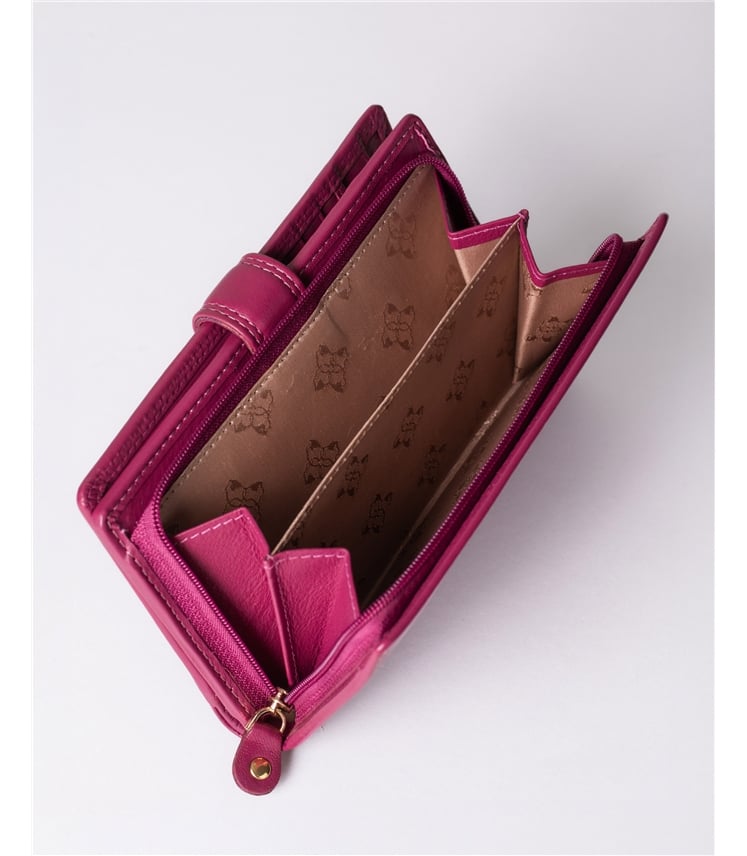 Medium Leather Tab Purse