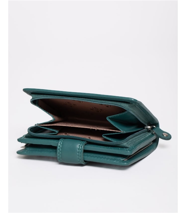 Small Leather Tab Purse