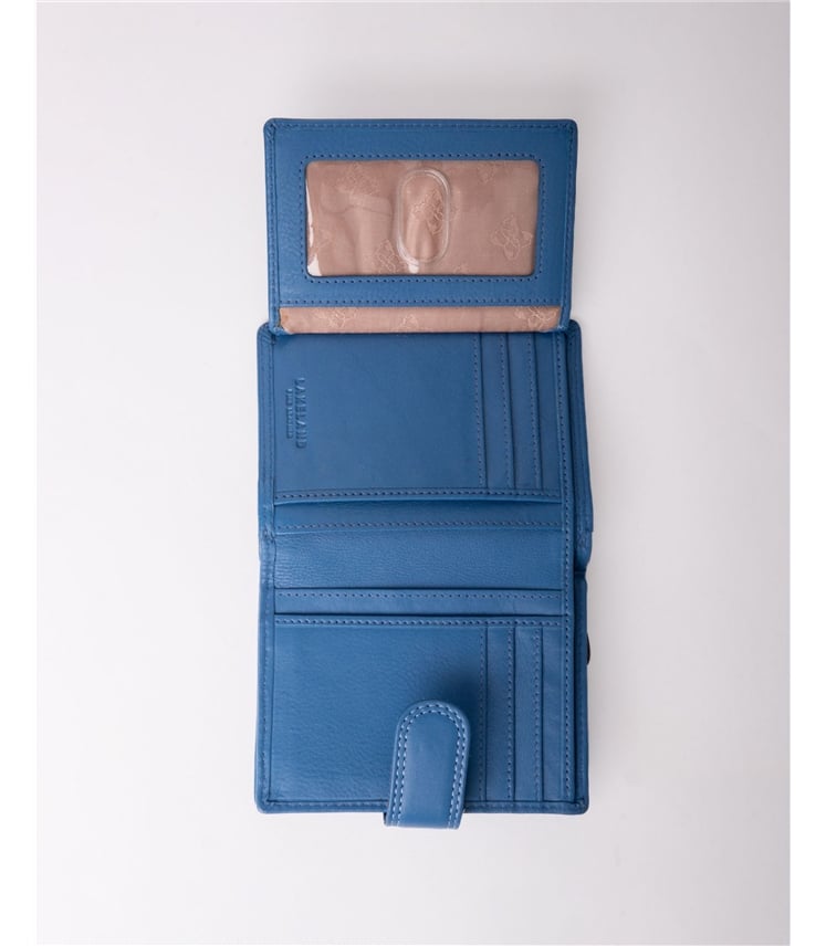 Small Leather Tab Purse