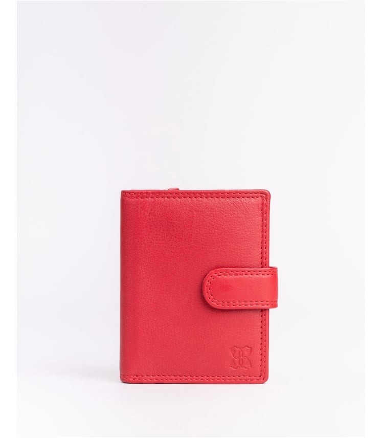 Small Leather Tab Purse