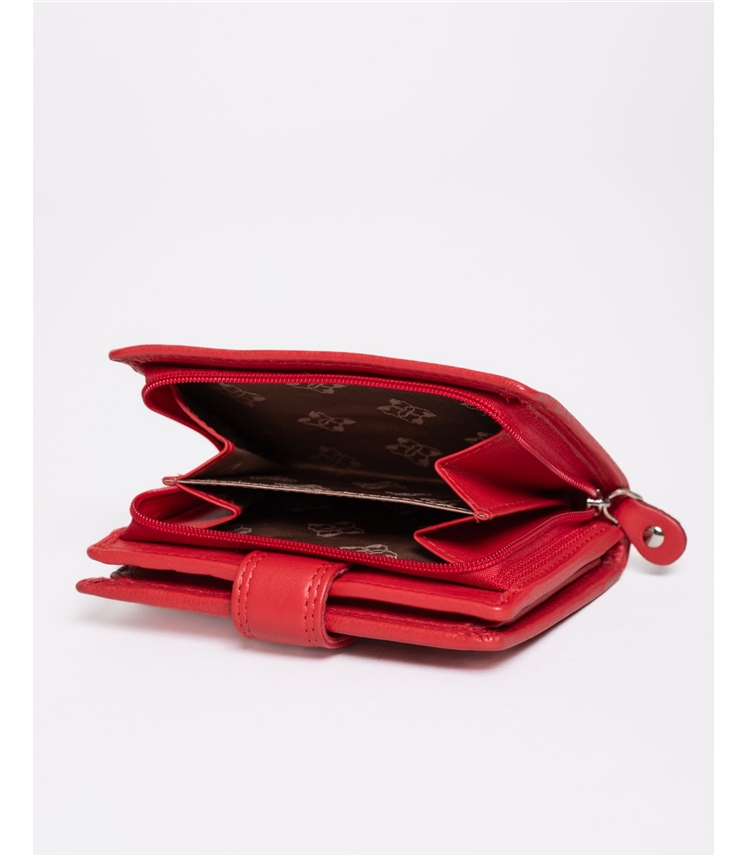 Small Leather Tab Purse