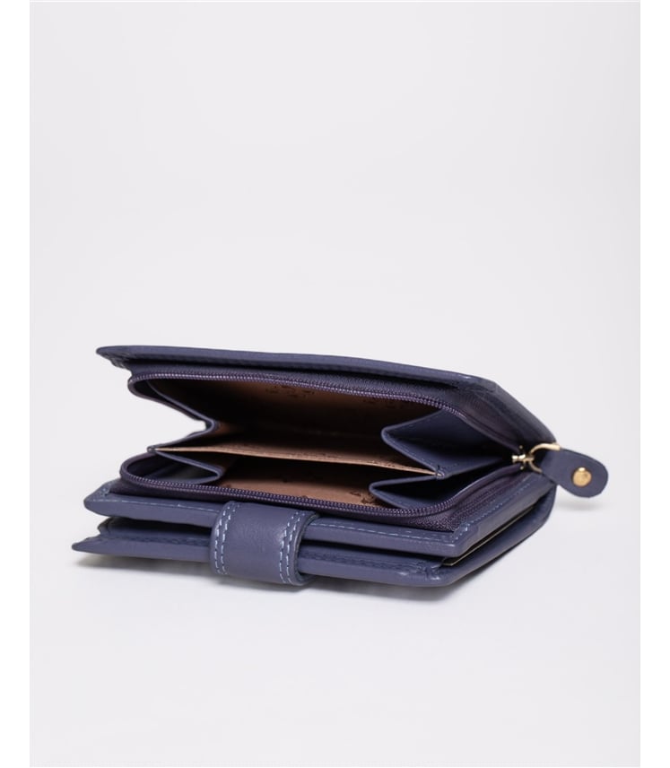 Small Leather Tab Purse