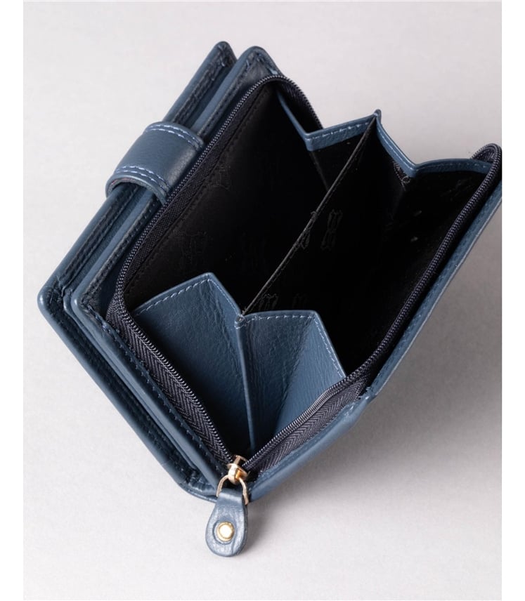 Small Leather Tab Purse