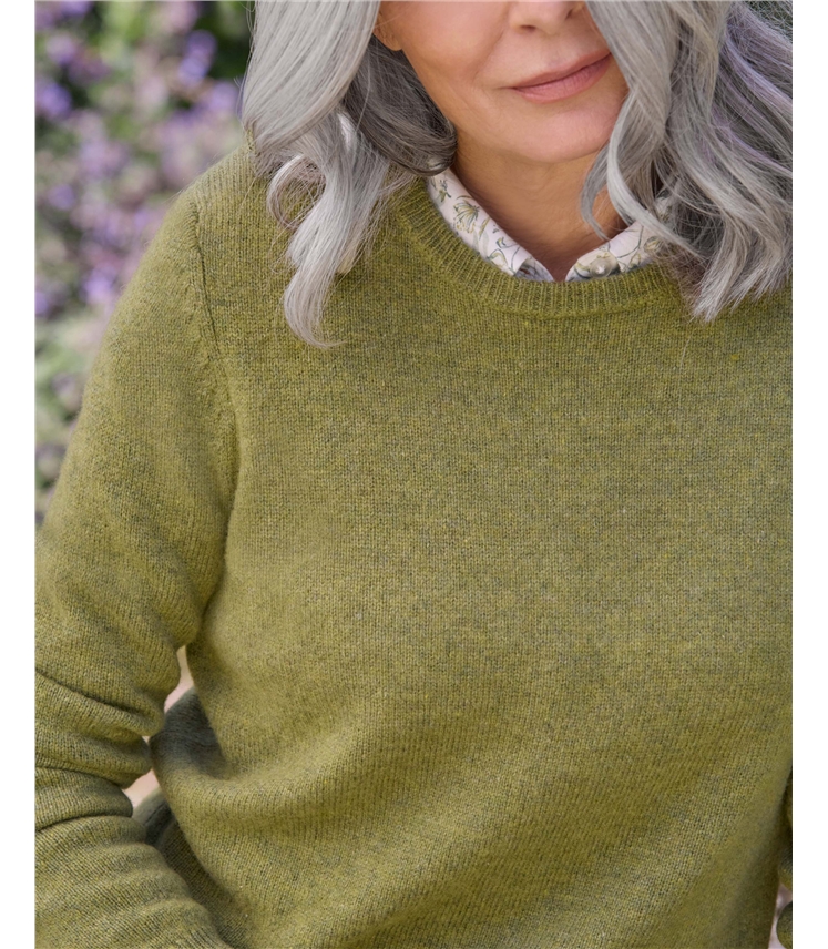 Womens Lambswool Crew