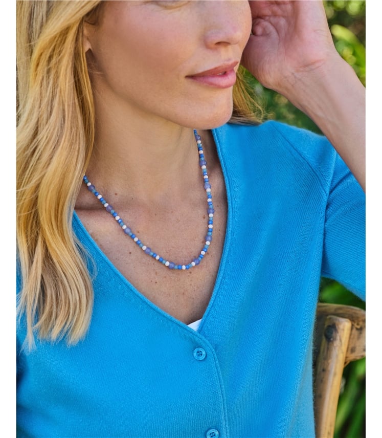 Collier court à perles - Femmes - 100 % verre