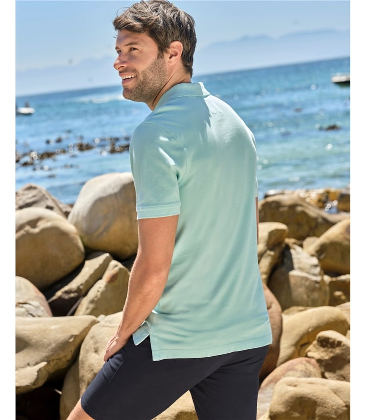 Piqué-Poloshirt für Herren