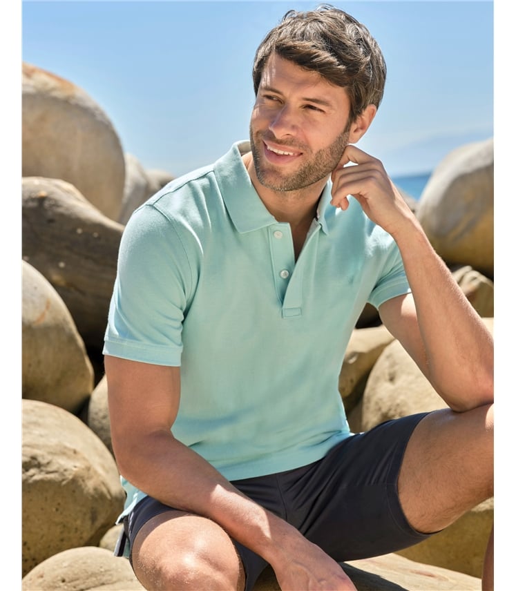 Piqué-Poloshirt für Herren