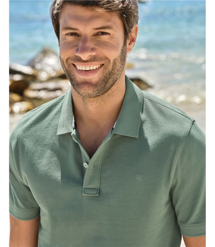 Piqué-Poloshirt für Herren