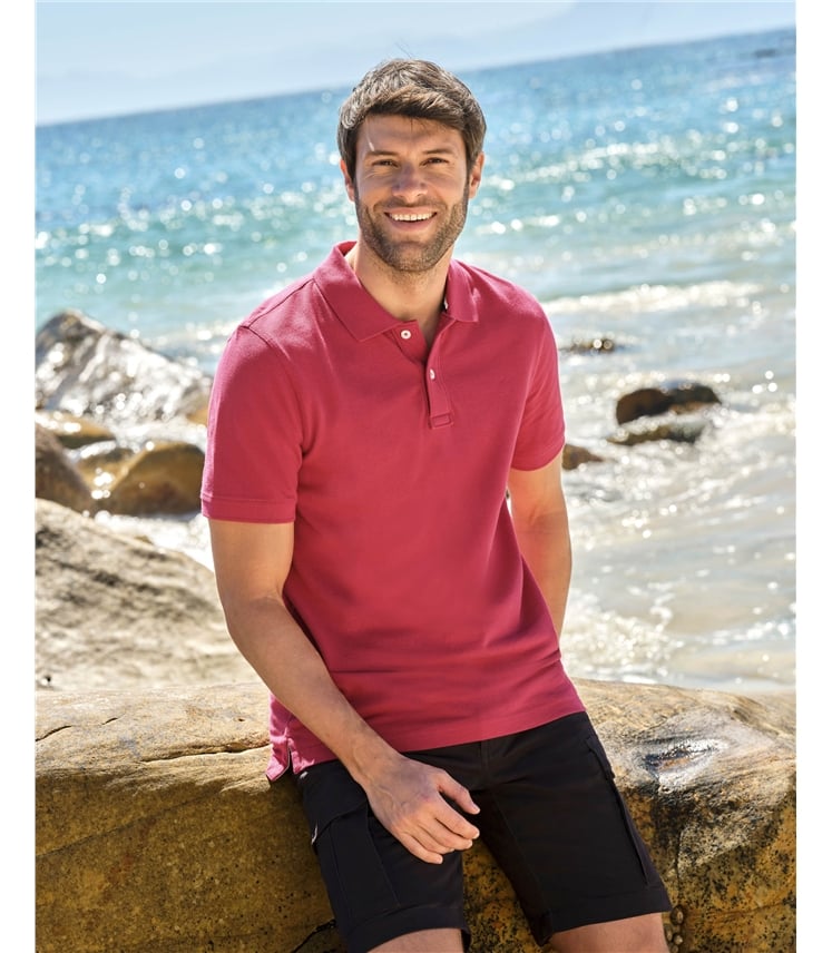 Piqué-Poloshirt für Herren