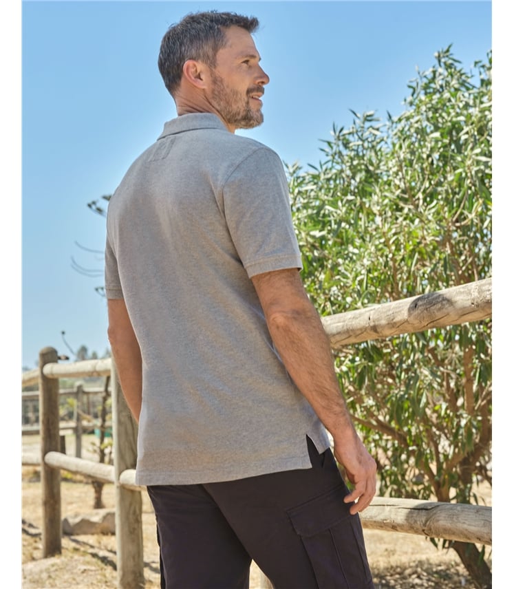 Piqué-Poloshirt für Herren