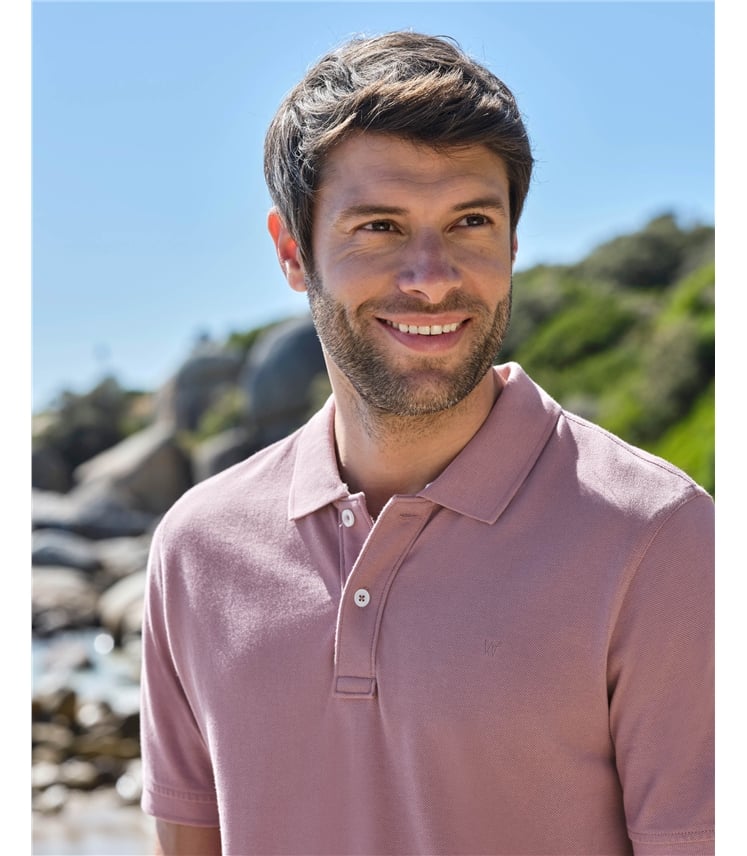 Piqué-Poloshirt für Herren