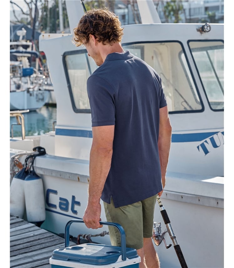 Polo en coton piqué - Hommes