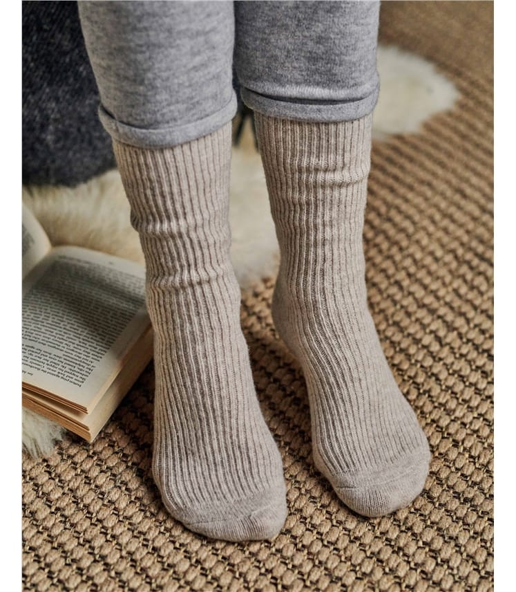 Chaussettes en laine mérinos pour femme