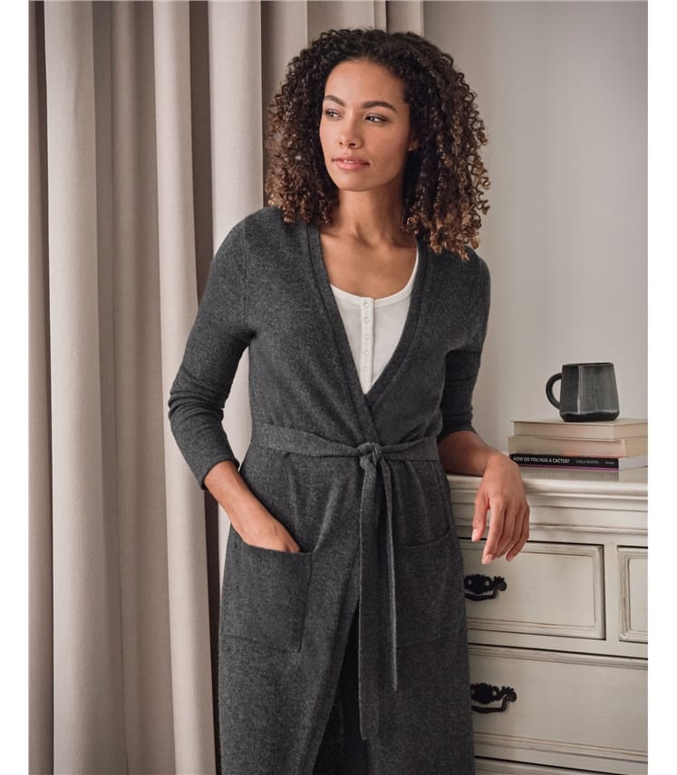 Robe de chambre luxueuse - Femme - Cachemire & Mérinos