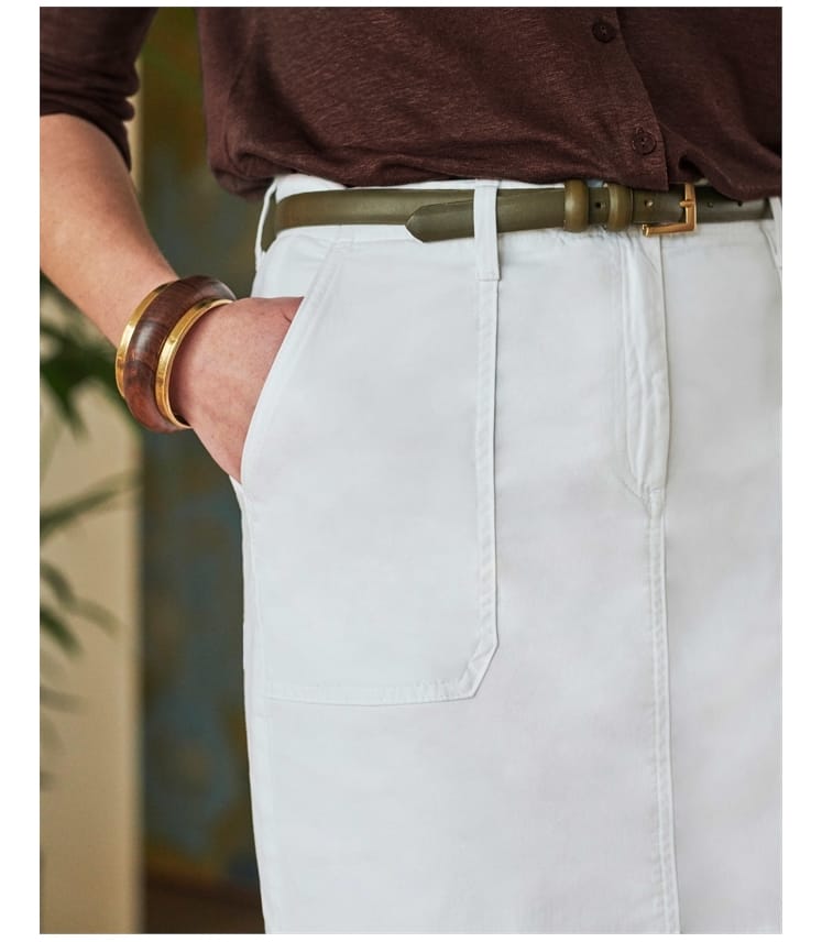 Chino Pencil Skirt