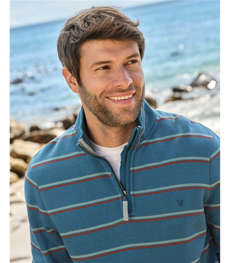 Cotton Half Zip Jumper