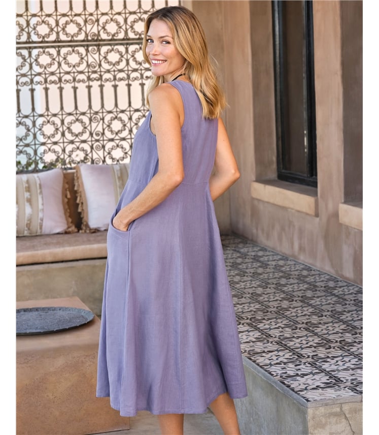 Robe chasuble à poche pour femme