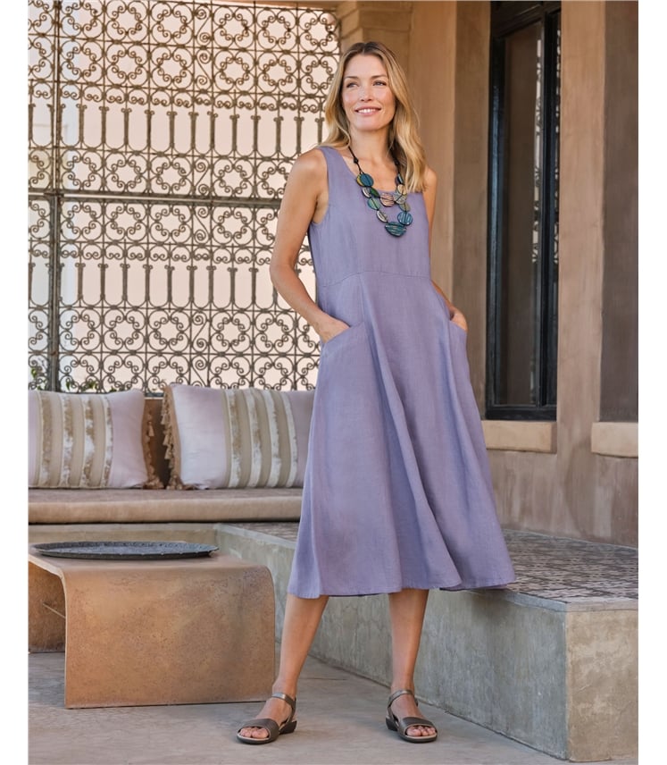 Robe chasuble à poche pour femme