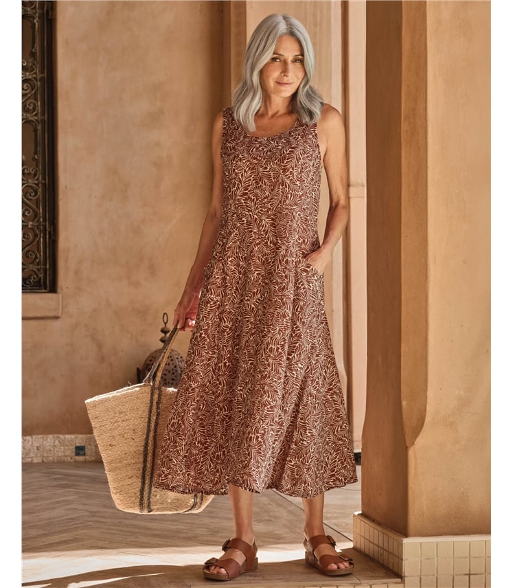 Womens Pocket Pinafore Dress