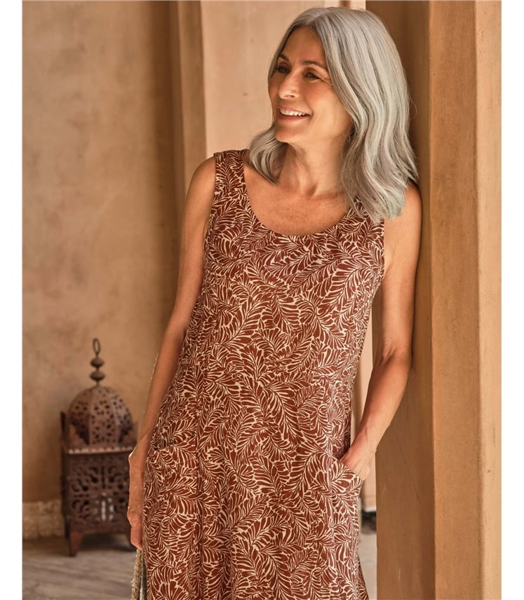 Womens Pocket Pinafore Dress