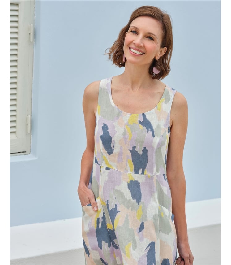 Womens Pocket Pinafore Dress