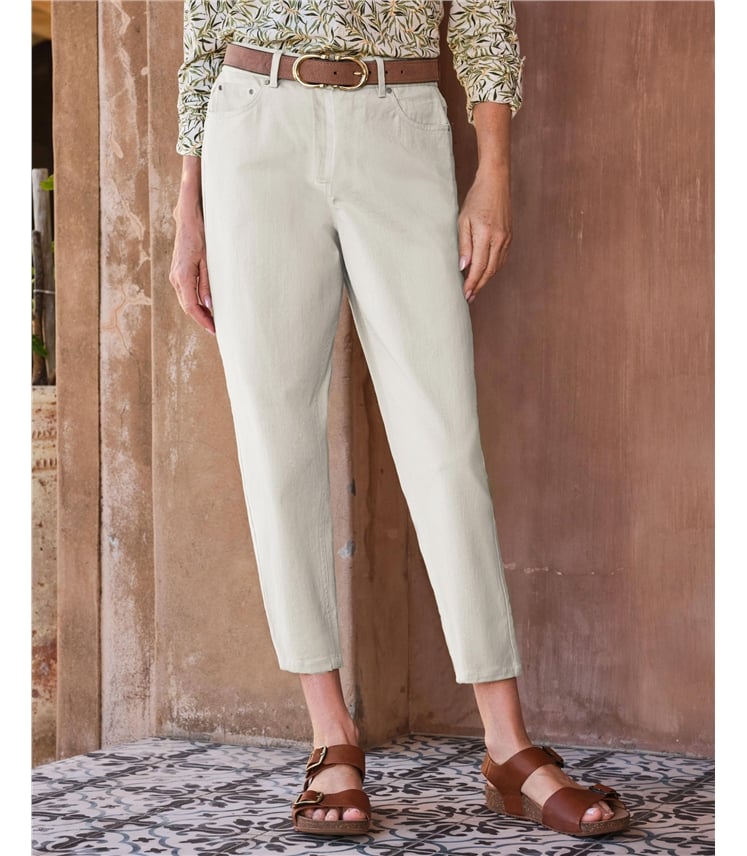 Pantacourt en jean - Femme - Coton mélangé