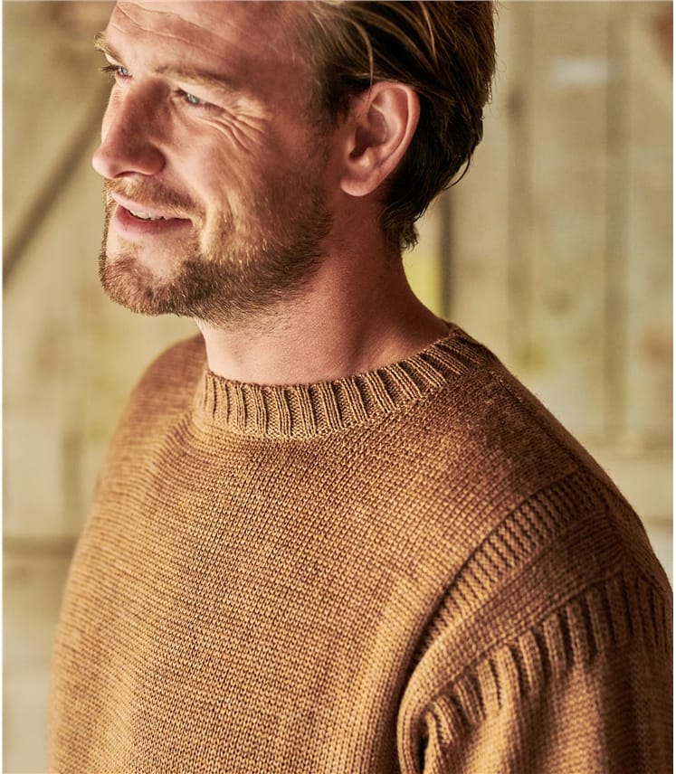 100% Pure Wool Knitted Guernsey Jumper
