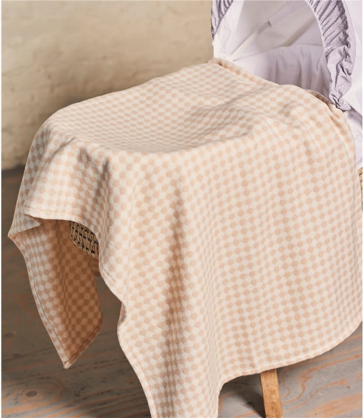 WoolOvers Unisex Babydecke aus Lammwolle Decke 95x70 cm 