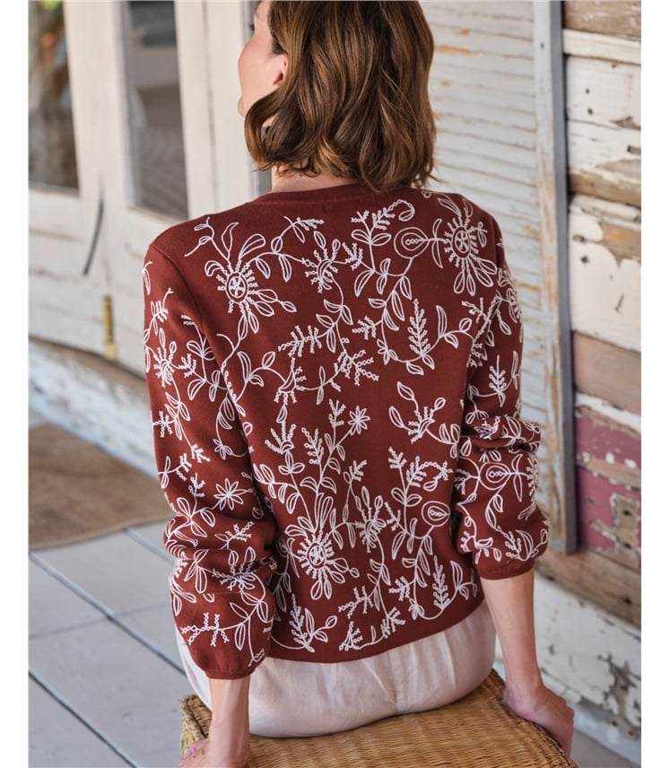 Knitted Summer Embroidered Jacket