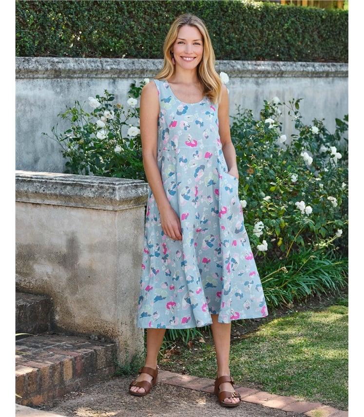 Womens Pocket Pinafore Dress