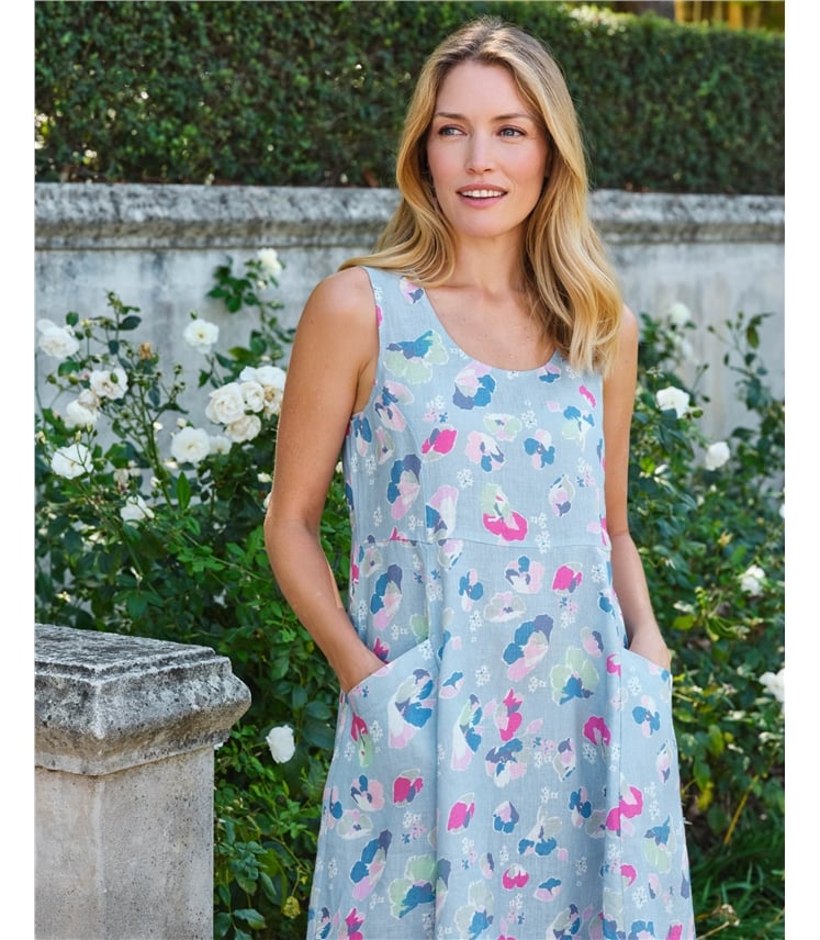 Robe chasuble à poche pour femme