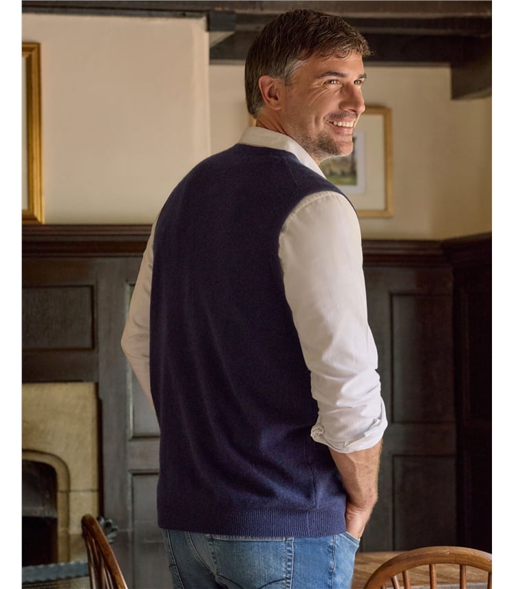 Pull sans manches - Homme - Pur Cachemire