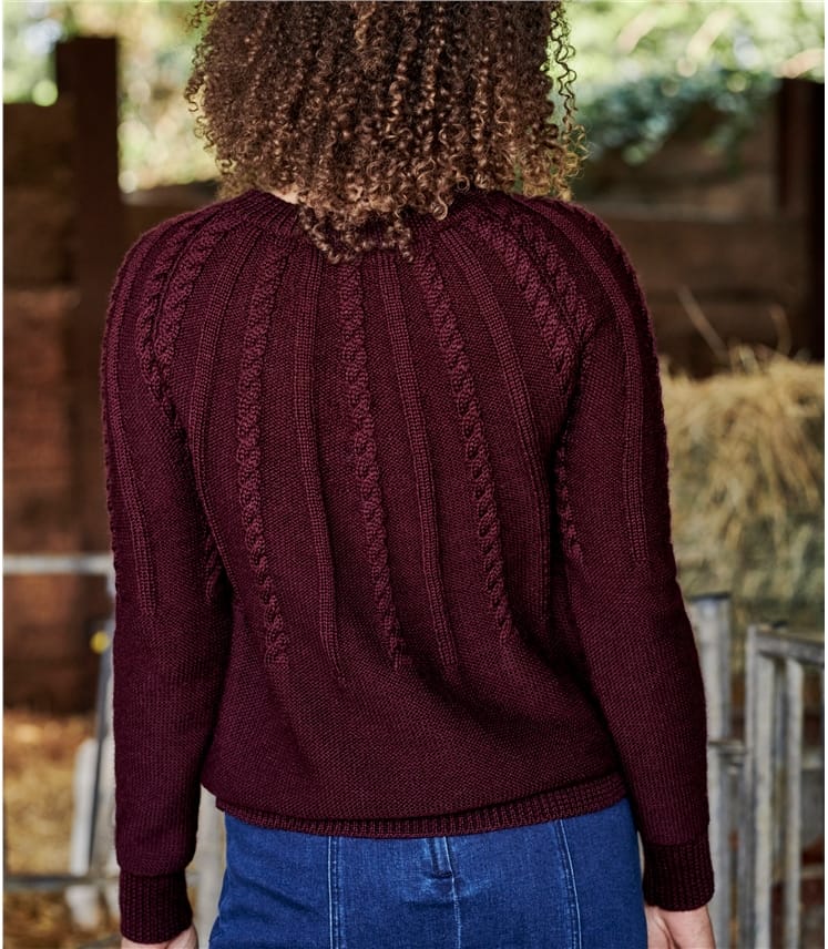 dark plum sweater