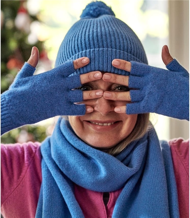 Eden Womens Lambswool Fingerless Gloves WoolOvers US