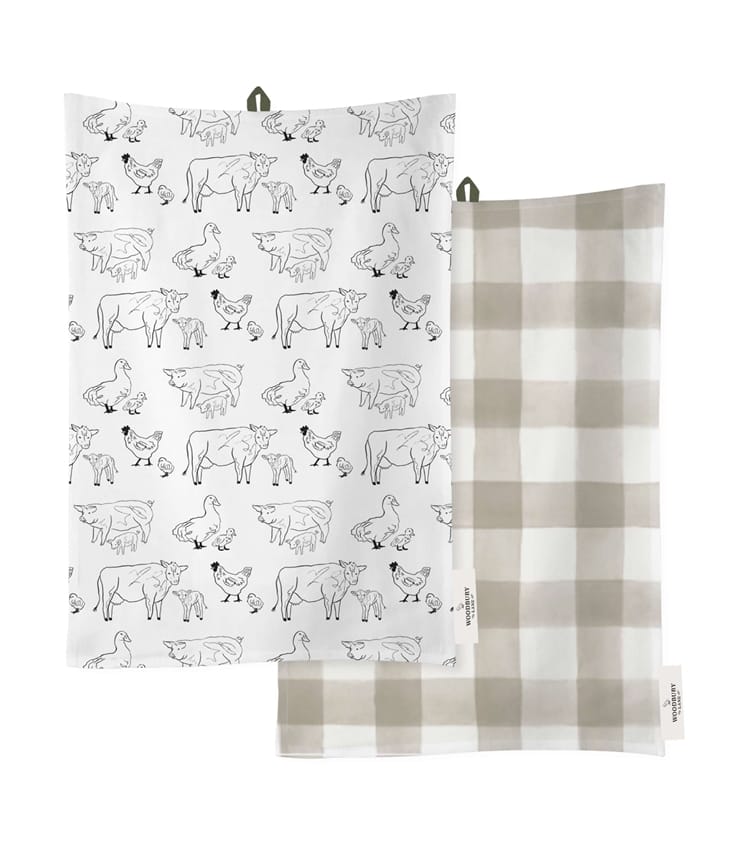 Woodbury Lane Set Of 2 Tea Towels