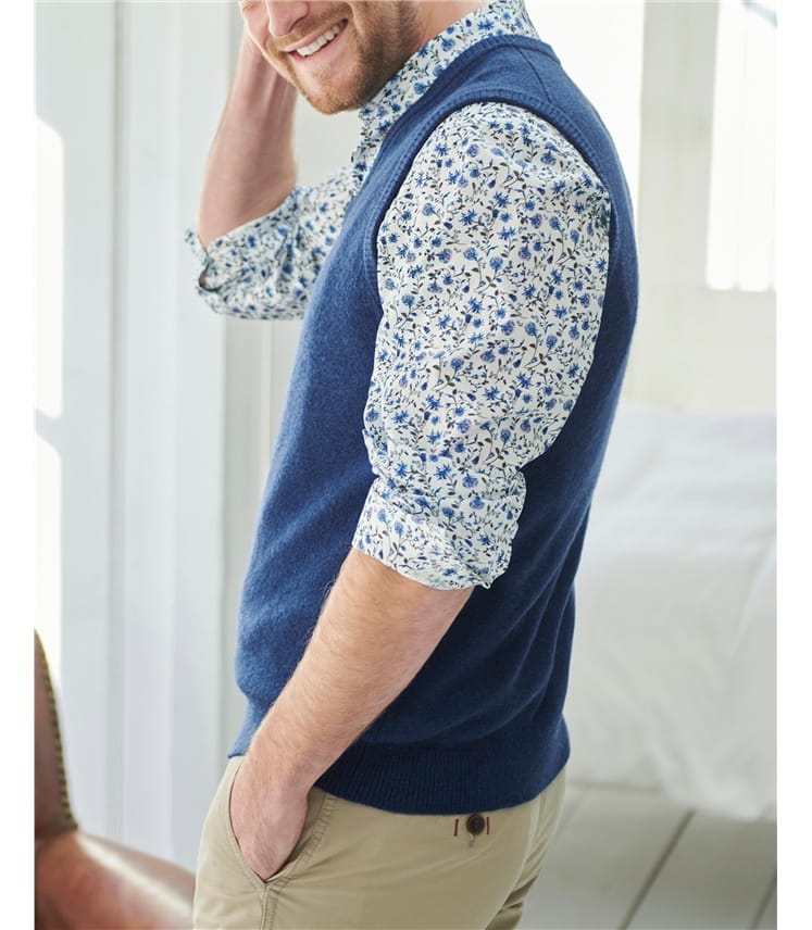 Mens Classic Lambswool Slipover