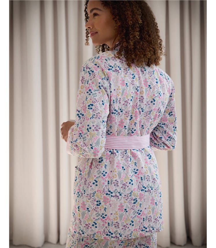 Reversible Shawl Collar Belted Robe