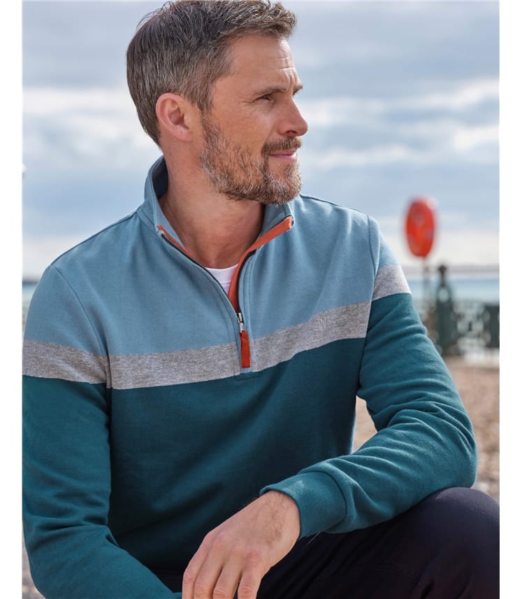 Organic Cotton Half Zip Jumper