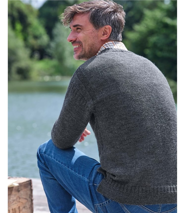 100% Pure Wool Knitted Guernsey Jumper