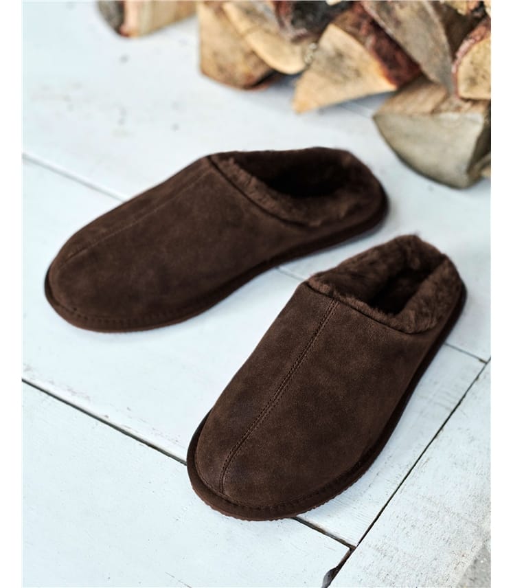 CC Mule Beige Suede Lamb Wool