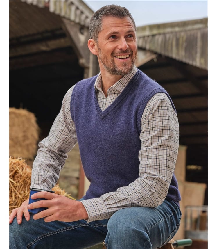 Pull sans manches - Homme - Laine d’agneau