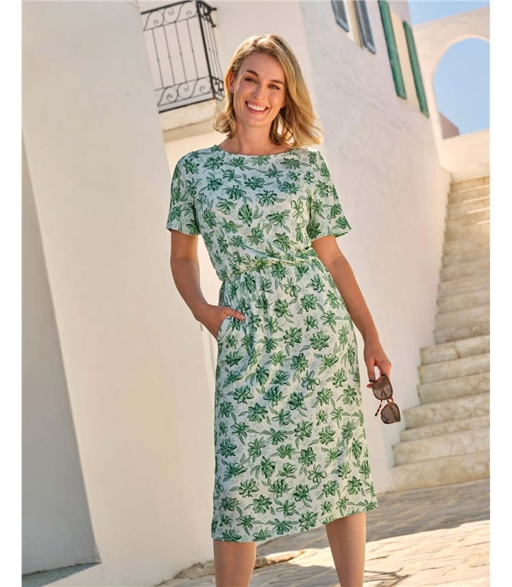 Angel Manches courtes - Robe midi cintrée et évasée