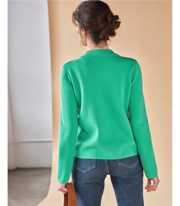 Wool Blend Milano Zip Jacket