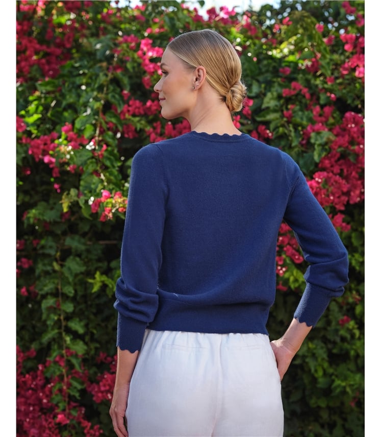 Scalloped Edge Cardigan