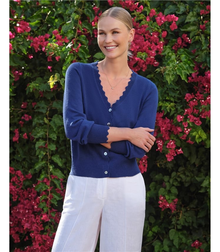 Scalloped Edge Cardigan