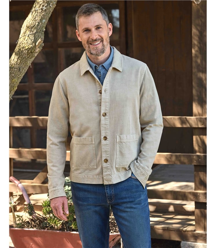 Lässige gewebte Jacke